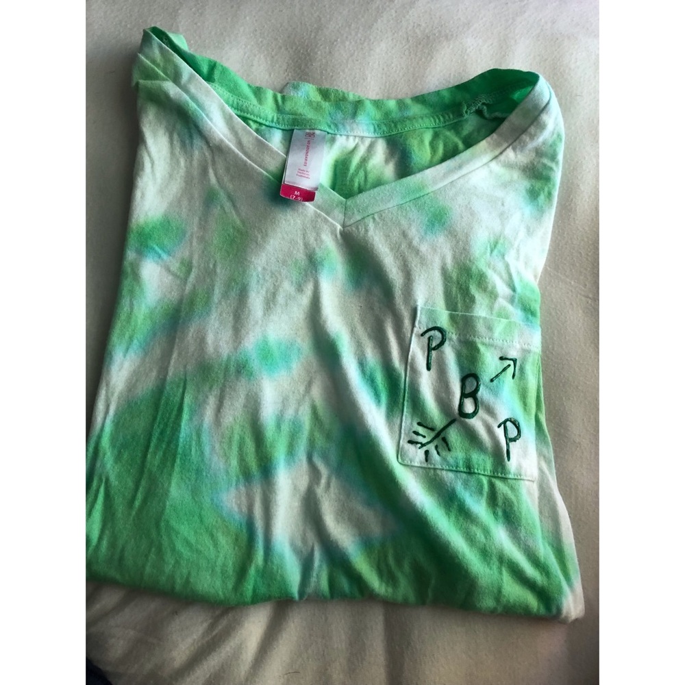 Pi bet phi (or initials) tie dye shirt